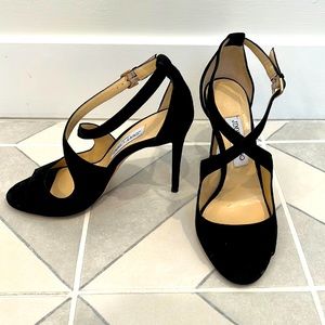 Jimmy Choo Emily Black Suede Heel